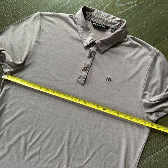 Travis Mathew Polo Shirt Men's XL Maroon Golf Performance - Picture 7 of 8